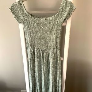 Women’s Floral Split Off the Shoulder Maxi Dress